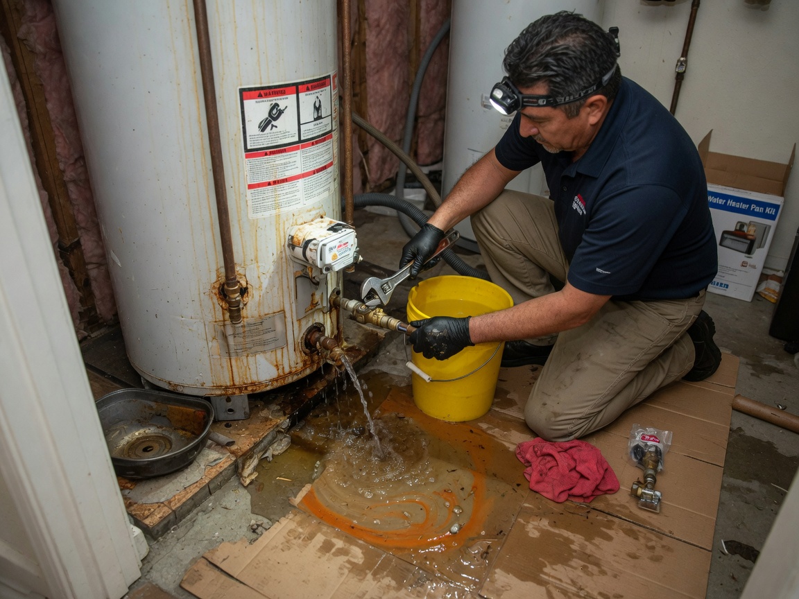 Water Heater Leak. in Upland, CA